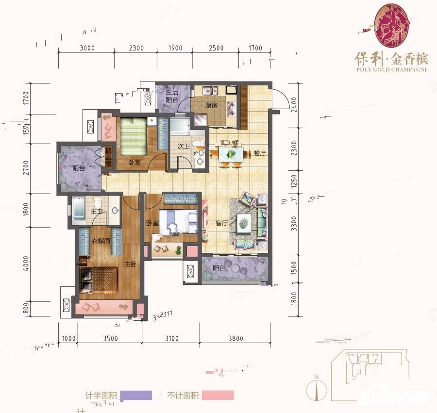 保利金香槟户型图