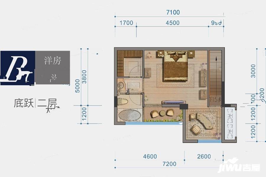 鲁能领秀城4室3厅2卫户型图