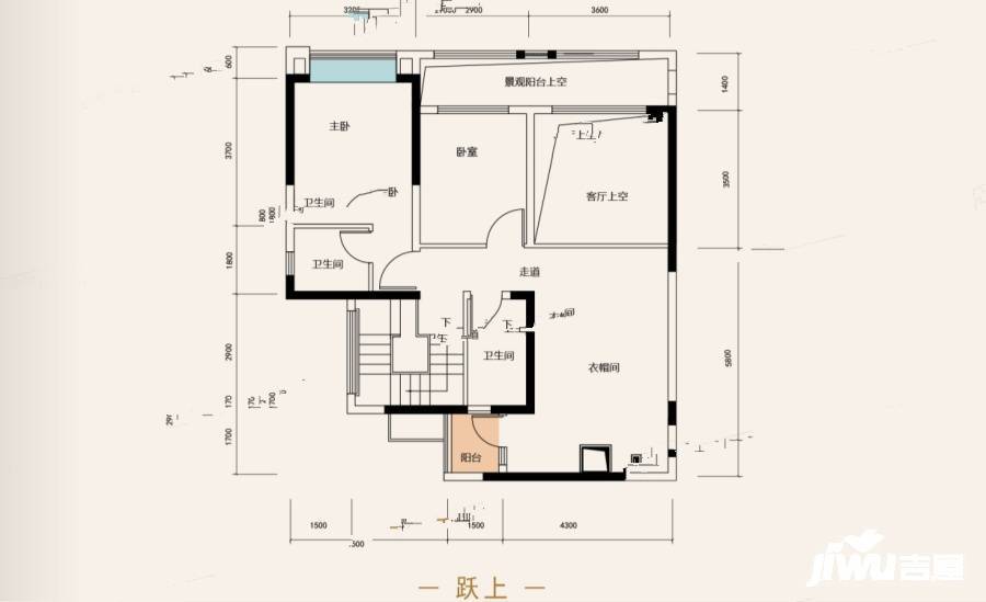 恒大轨道时代5室2厅4卫190.8㎡户型图