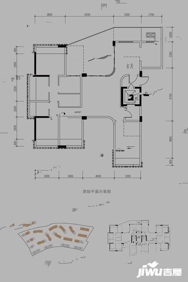 龙湖九里峰景4室2厅2卫户型图