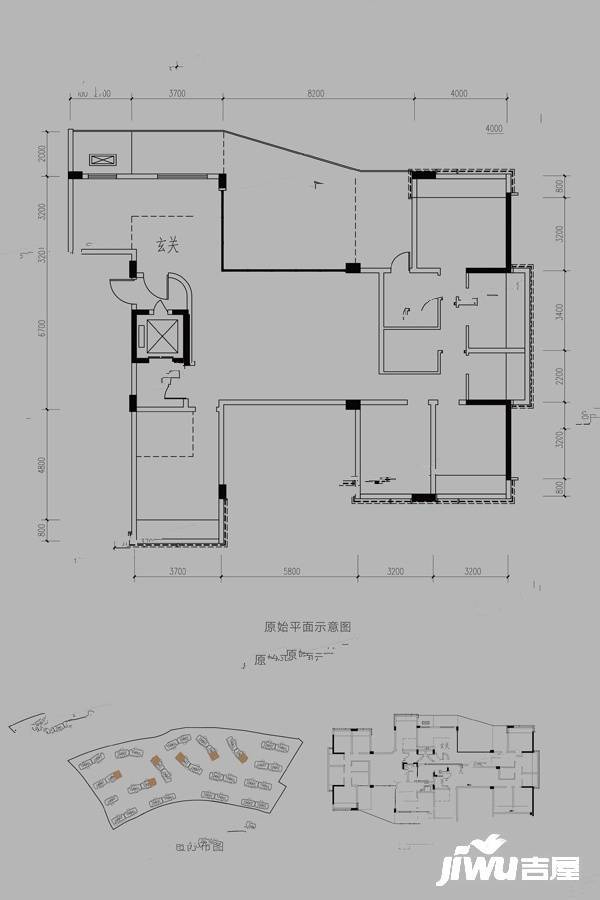 龙湖九里峰景4室2厅2卫户型图
