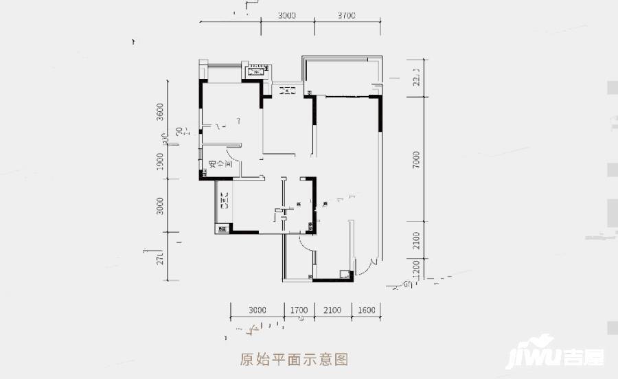 龙湖九里峰景3室2厅2卫户型图