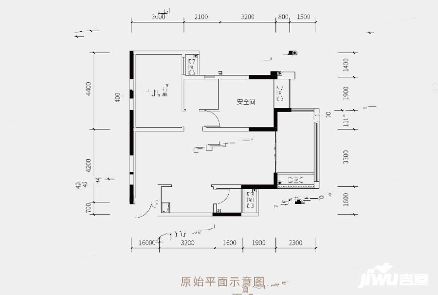 龙湖九里峰景3室2厅1卫户型图