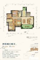 富力白鹭湾4室2厅2卫120㎡户型图