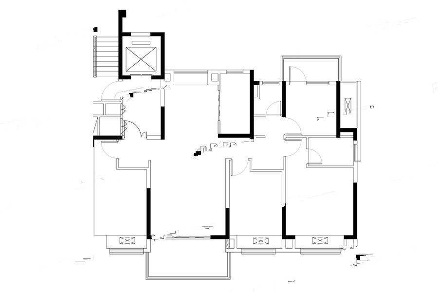 远洋香奈城三区3室2厅2卫138㎡户型图