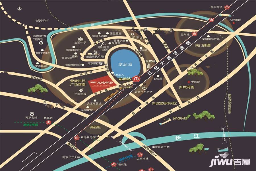 昱龙府位置交通图