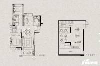 大华锦绣时代3室2厅1卫195㎡户型图