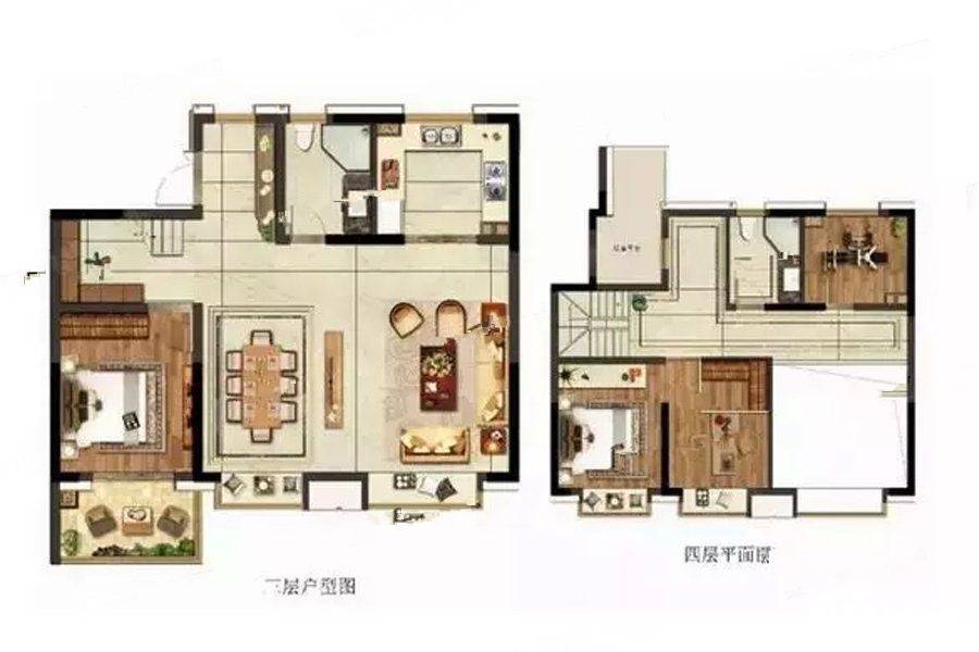 五矿澜悦栖原3室2厅2卫160㎡户型图