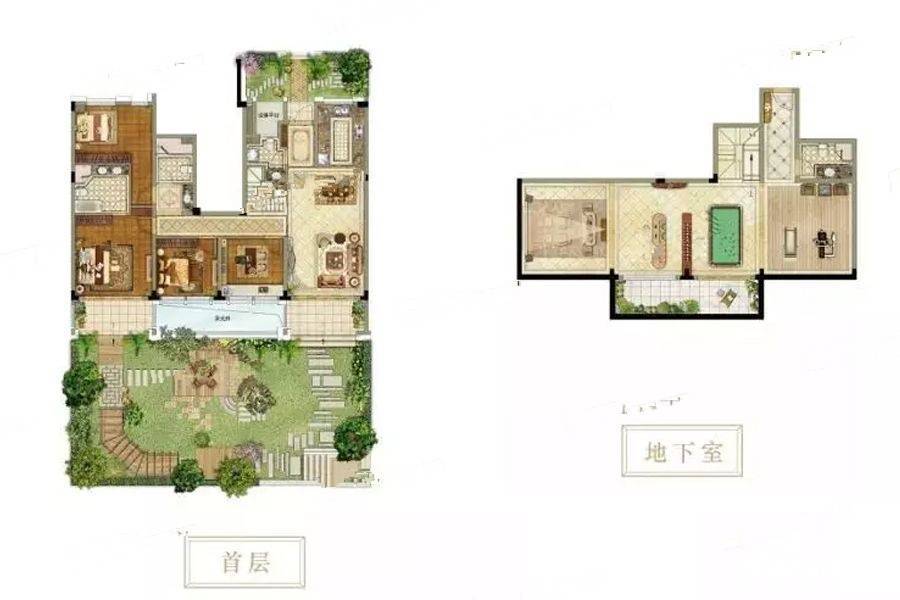 明发阅山悦府4室3厅4卫258㎡户型图