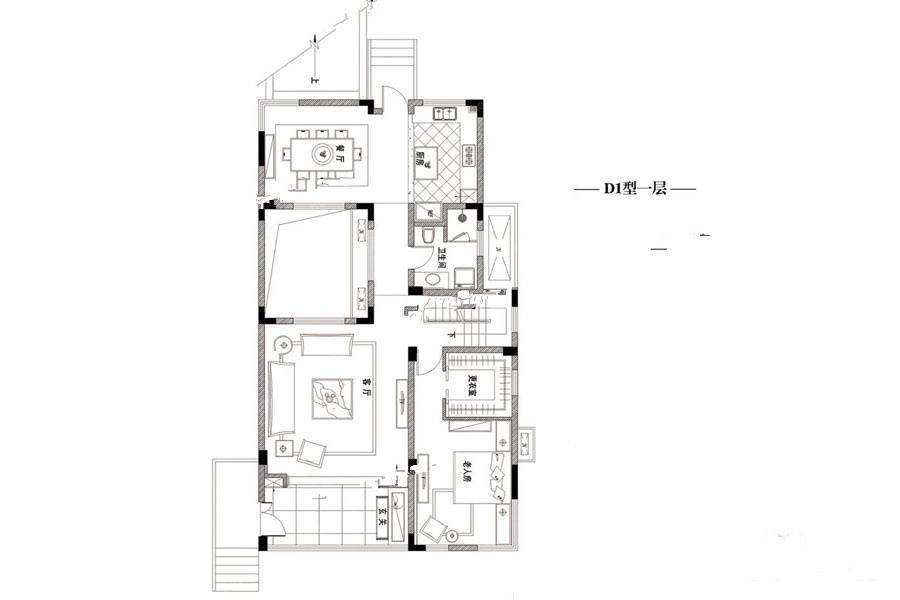 森湖溪谷5室2厅3卫231.3㎡户型图