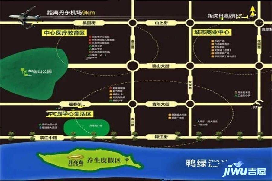 月亮岛界河明珠位置交通图1