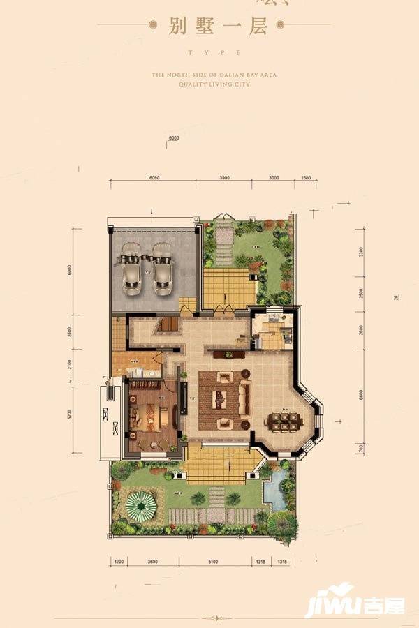 金悦湾6室3厅4卫385㎡户型图