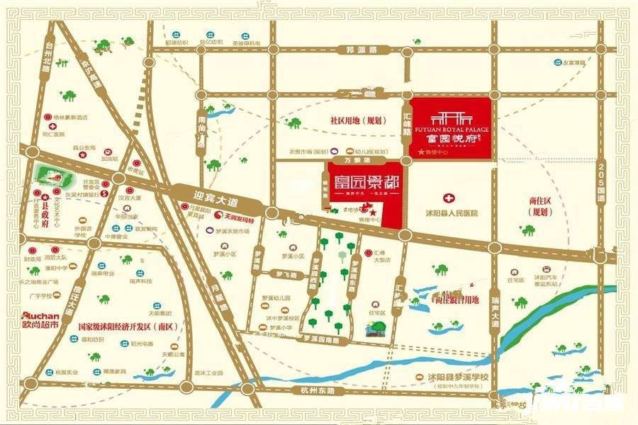 富园悦府位置交通图