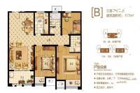 阳光春天3室2厅2卫117㎡户型图