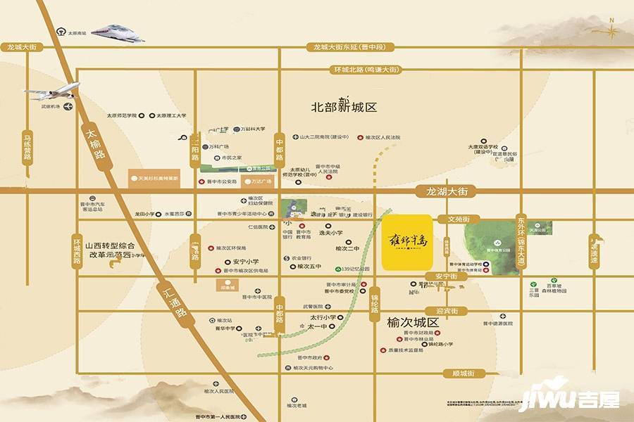 蓝光雅居乐雍锦半岛位置交通图