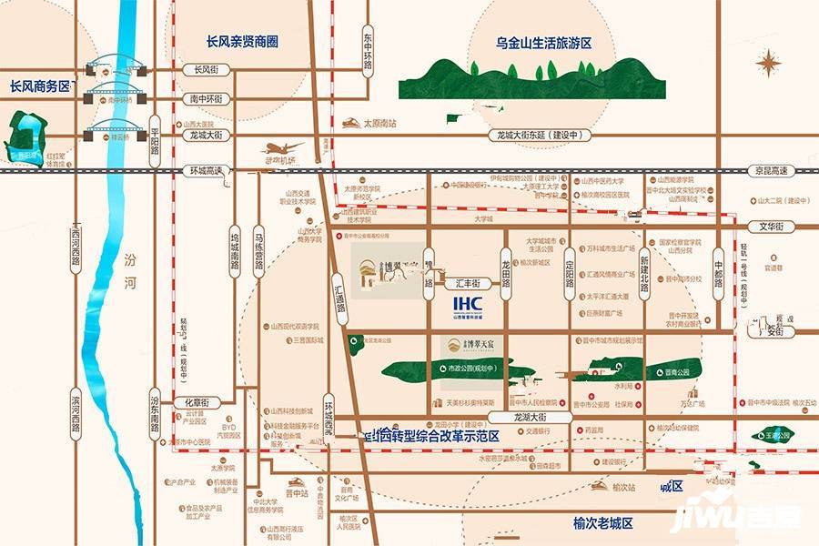 金科博翠天宸位置交通图2