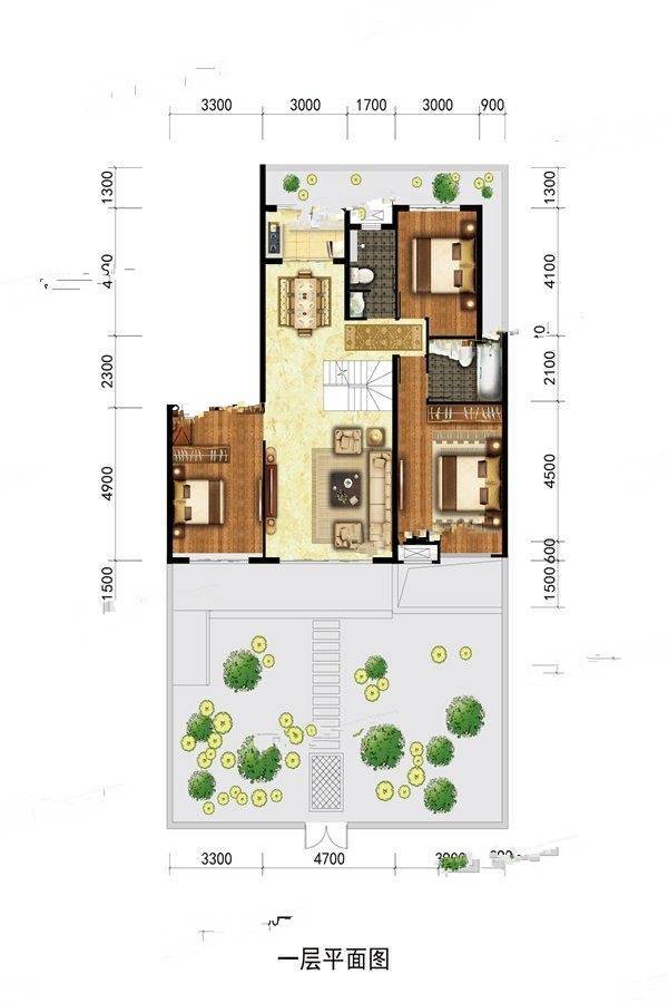 田森新晋优品3室2厅2卫148㎡户型图