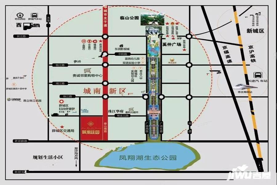 景惠佳园位置交通图