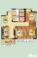 景惠佳园3室2厅1卫108.6㎡户型图