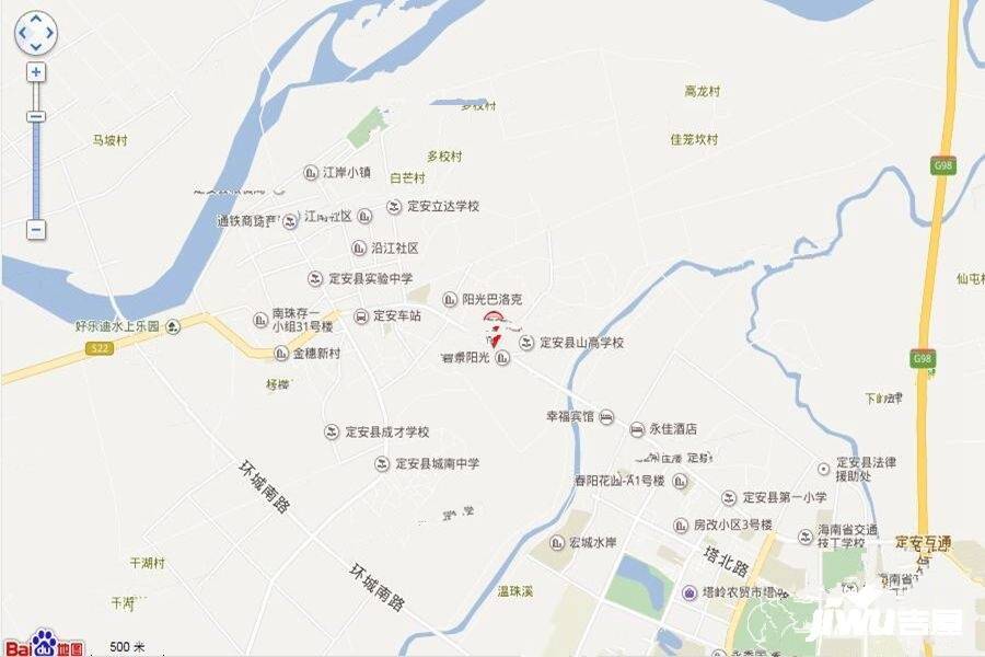 江畔锦城位置交通图