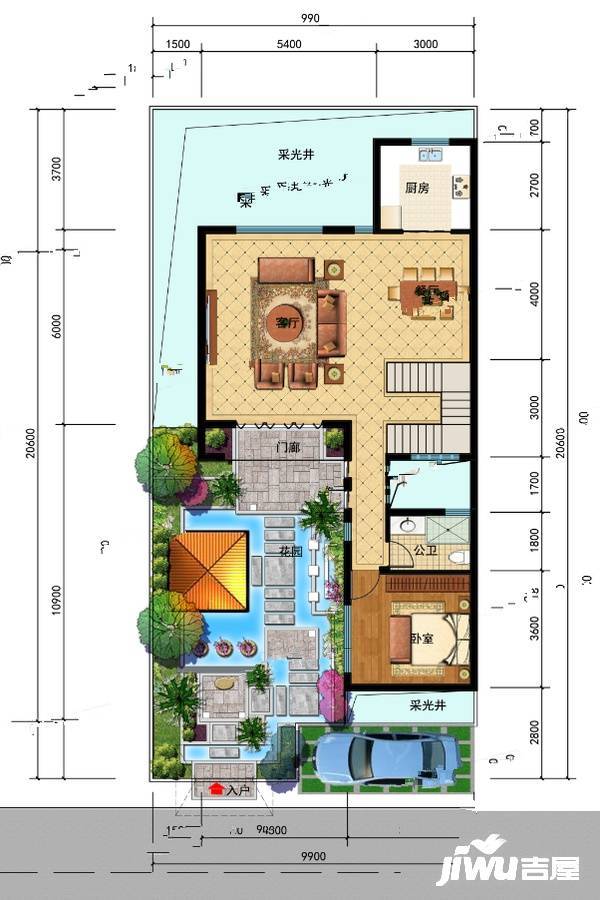 雨林佳苑壹号院6室3厅6卫181.4㎡户型图