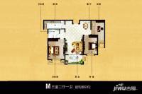 兆隆加州水岸3室2厅1卫108㎡户型图