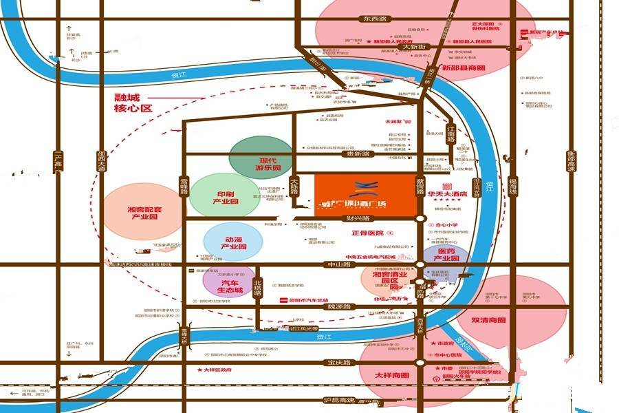 百纳中鑫广场位置交通图