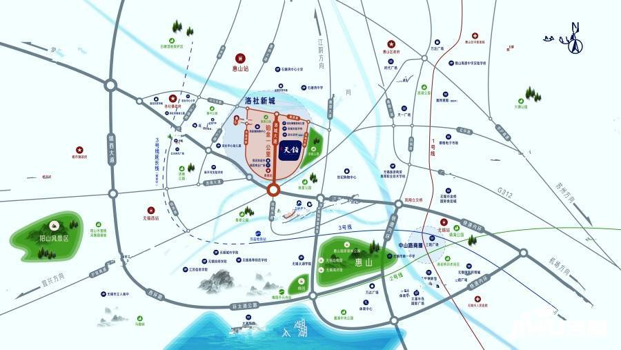 红星天铂位置交通图