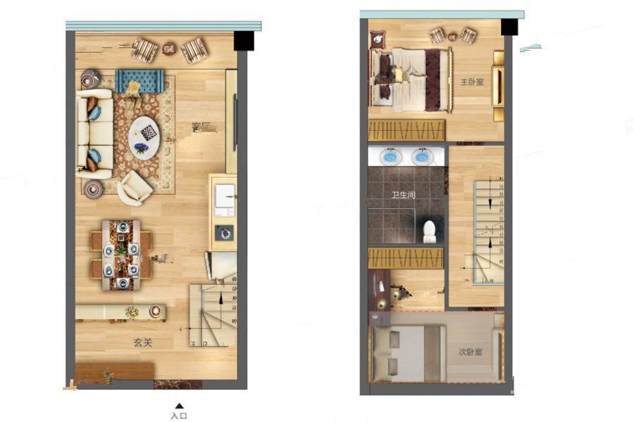 中奥城际NASA普通住宅38㎡户型图