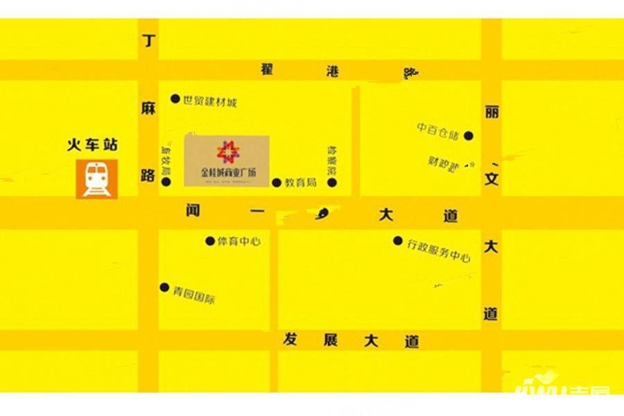 浠水金桂城商业位置交通图