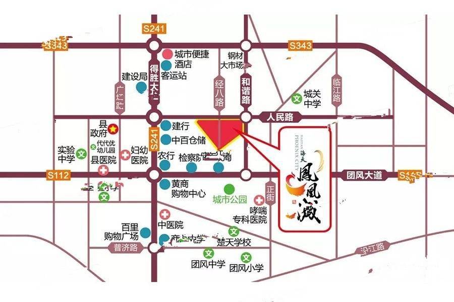 海天凤凰城位置交通图