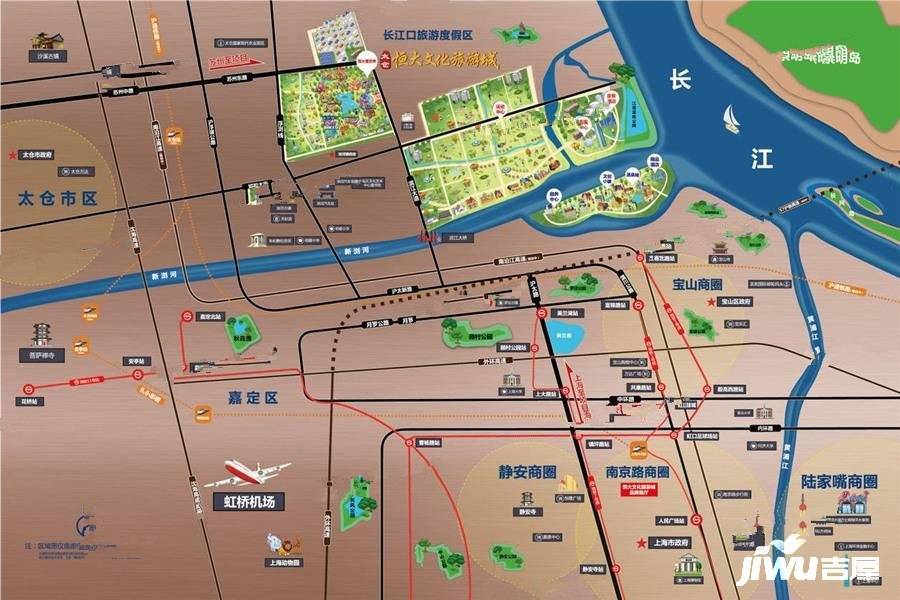 太仓恒大文化旅游城位置交通图