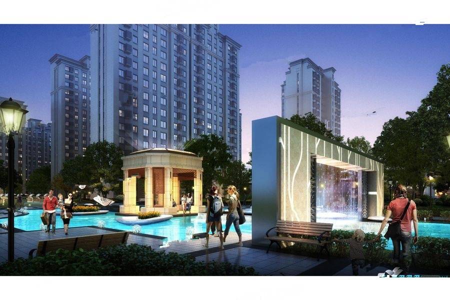 泰安泰山区嘉业中央公园外景图/效果图11 吉屋网