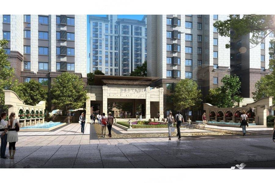 泰安泰山区嘉业中央公园外景图/效果图11 吉屋网