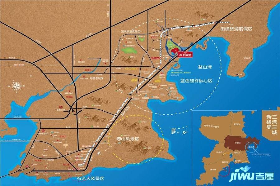 卢卡多堡位置交通图