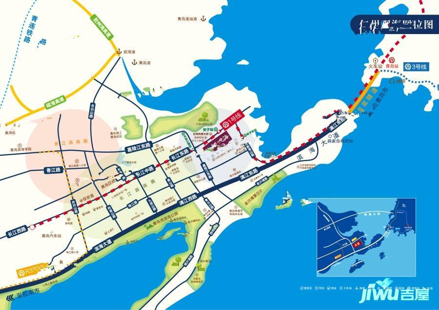 仁洲观海位置交通图3
