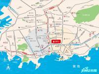 青岛银座中心位置交通图