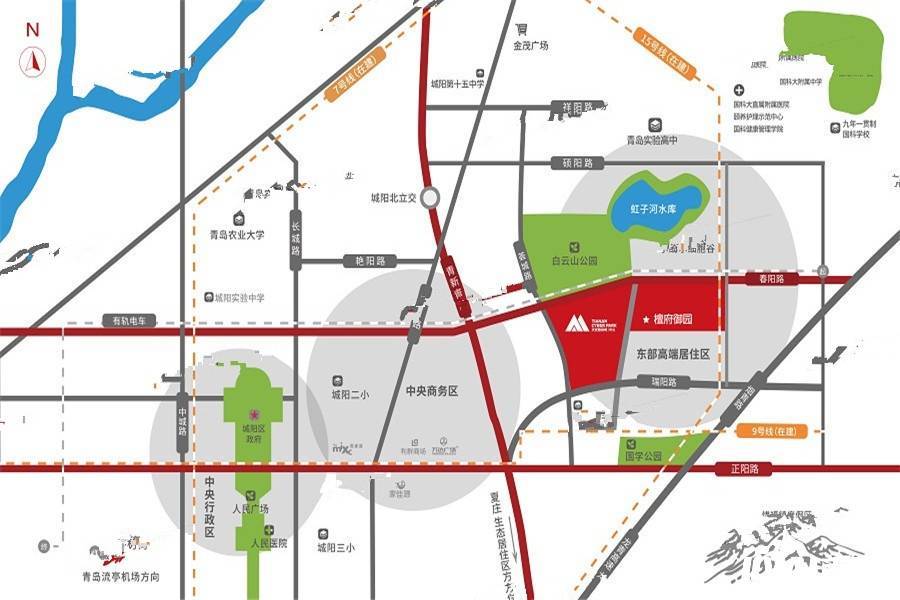 青岛天安数码城产业C区数联大厦位置交通图图片