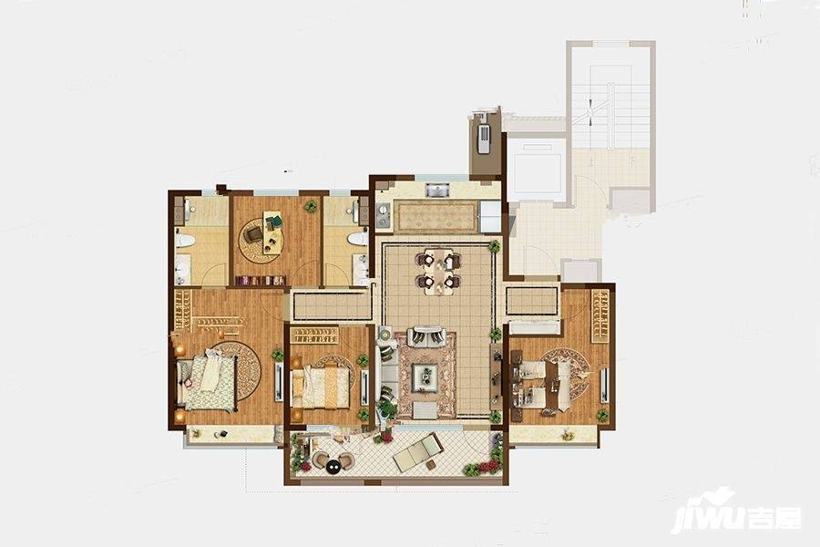 旭辉银盛泰正阳府4室2厅2卫144㎡户型图