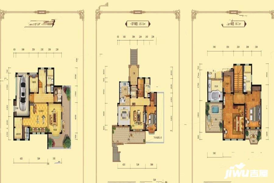 卢卡多堡5室4厅4卫321.1㎡户型图