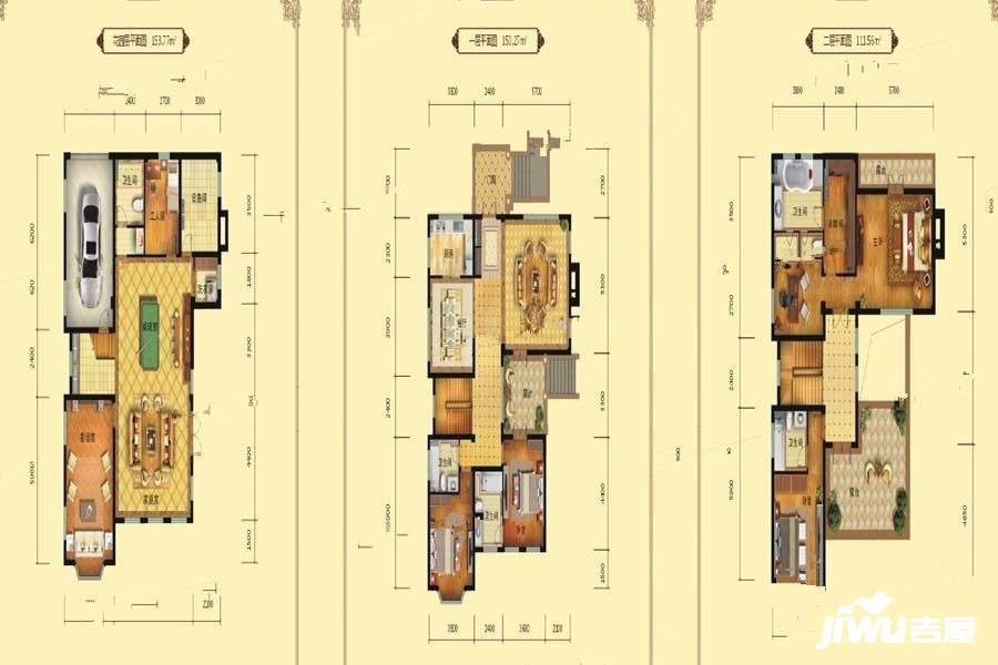 卢卡多堡7室4厅5卫415.5㎡户型图