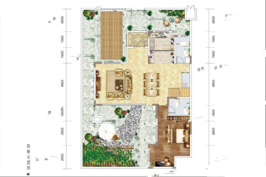 城投南信天骄观澜4室2厅4卫213㎡户型图