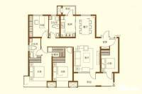 昆仑首府4室2厅2卫144㎡户型图