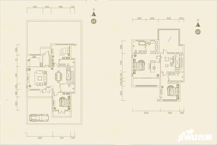 皇朝孔雀城邦4室2厅4卫270.2㎡户型图