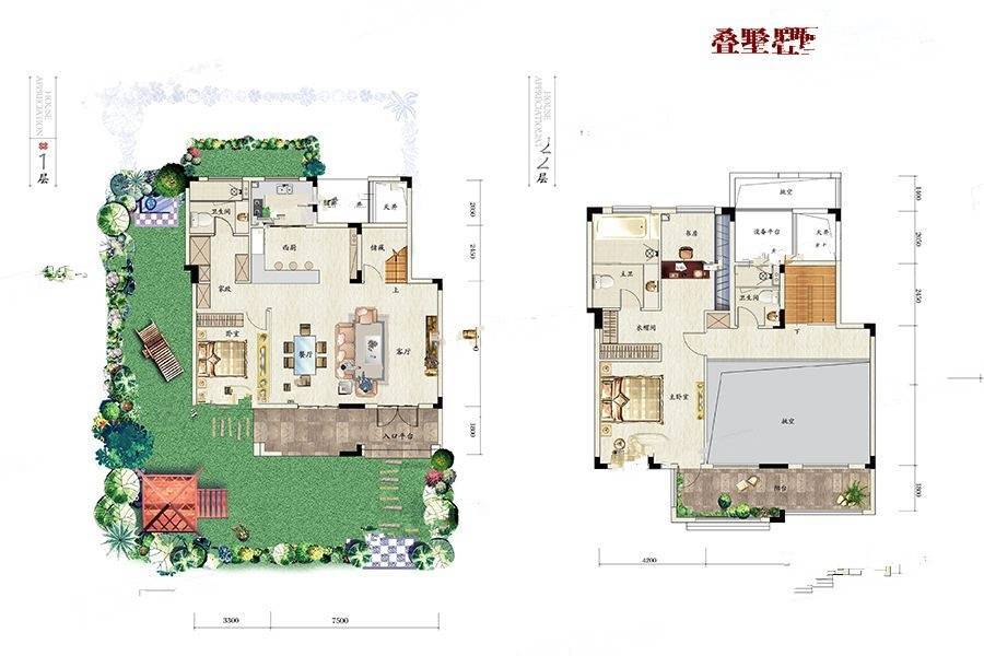 联投水乡小镇3室2厅3卫203㎡户型图