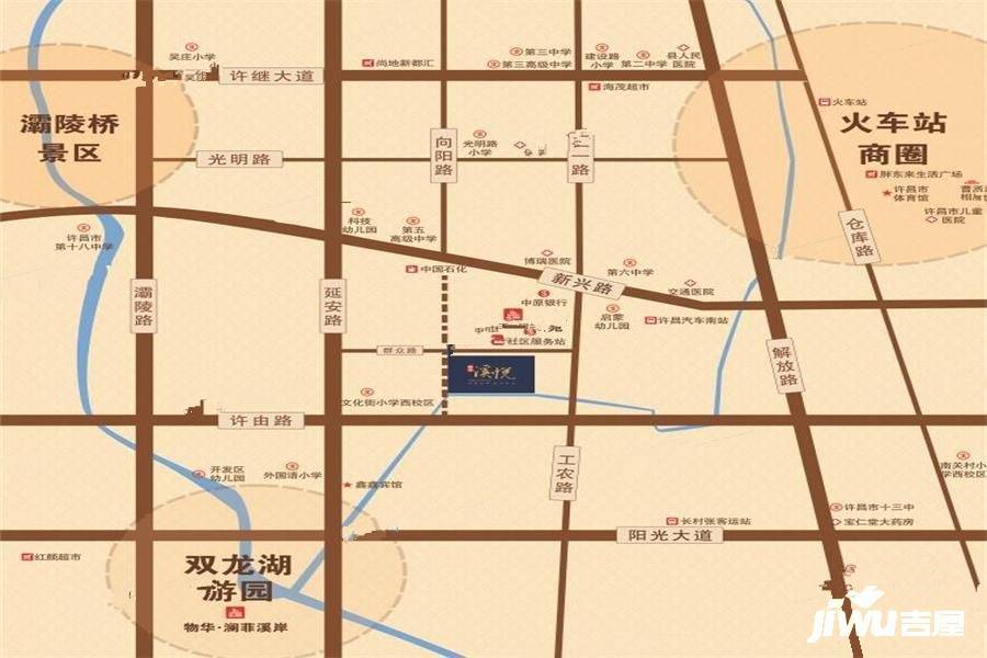 物华溪悦位置交通图