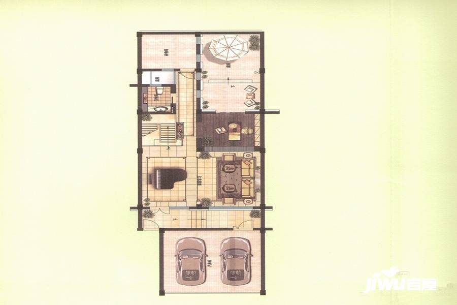 骏马唐郡3室3厅4卫453㎡户型图