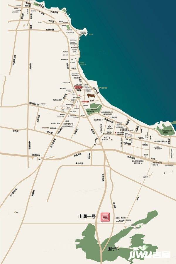 清泉山湖壹号位置交通图图片