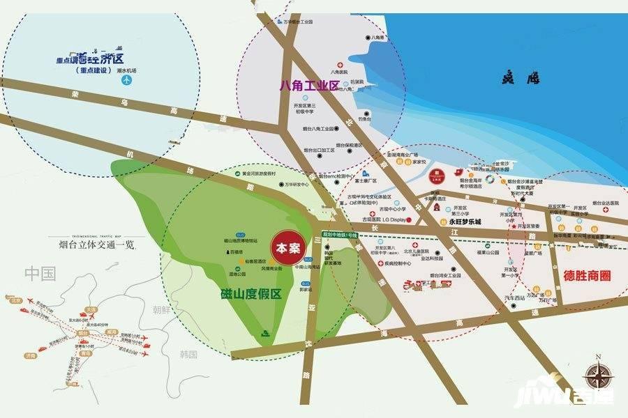 中南玖熙墅位置交通图