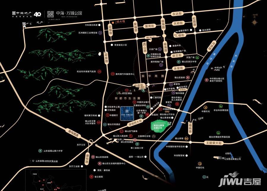 中海万锦公馆位置交通图图片